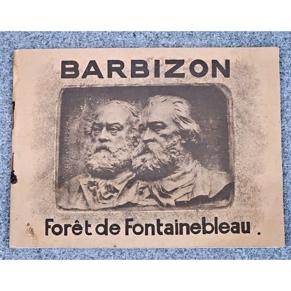 Vintage 1930s Barbizon France Tourist Photo Pamphlet Leaflet Fontainebleau‎ Ad